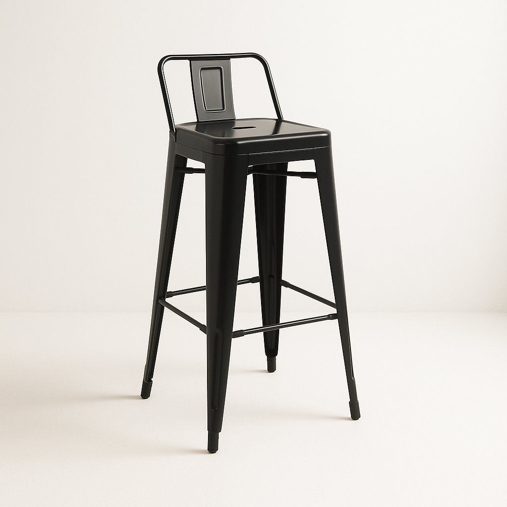 Tolix Stool with Small Back