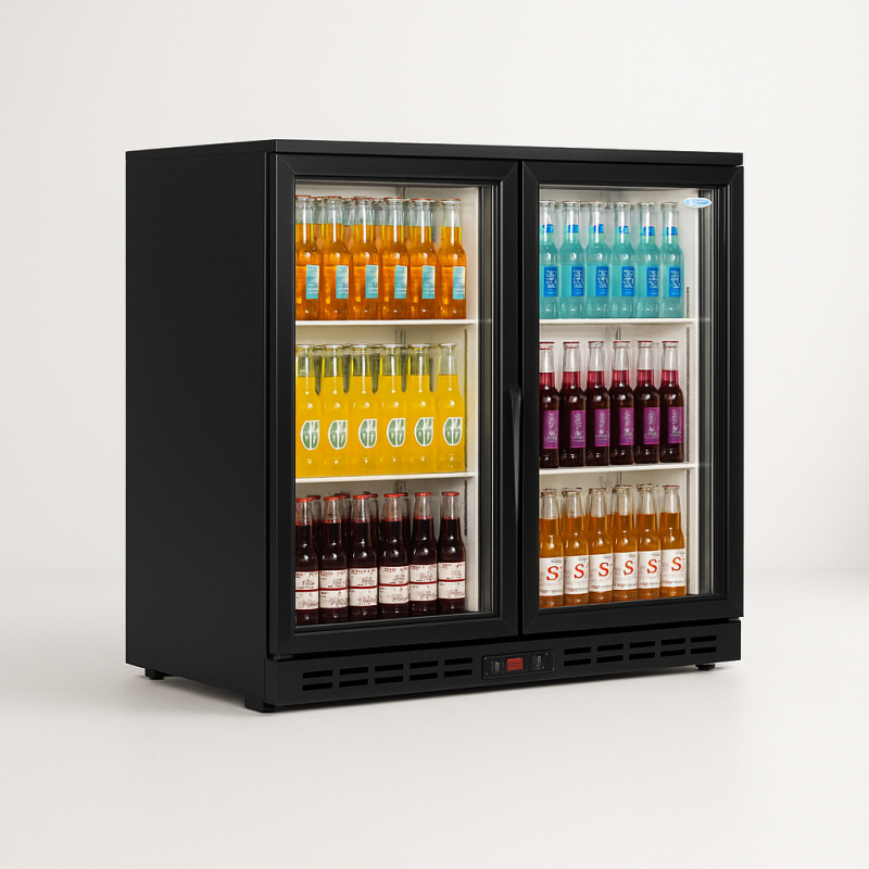 Double Slide Door Chiller