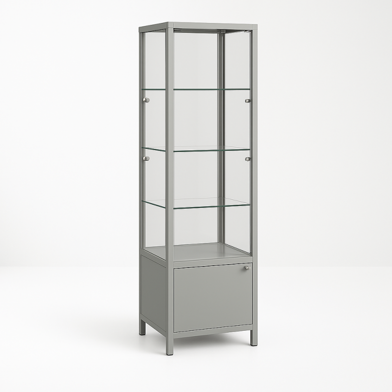 Tallboy Showcase with Cupboard