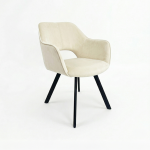Teddy chair cream plush